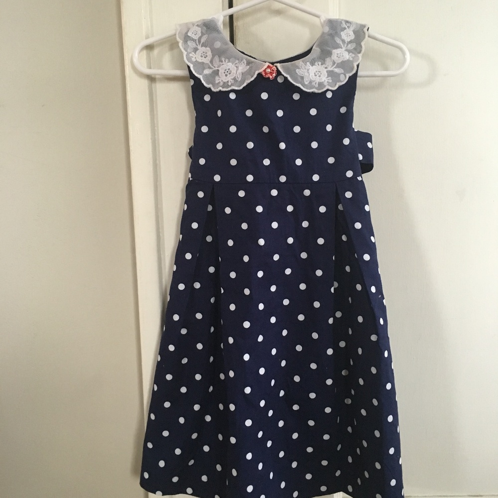 Laura Ashley 3T Lace Collar Dress